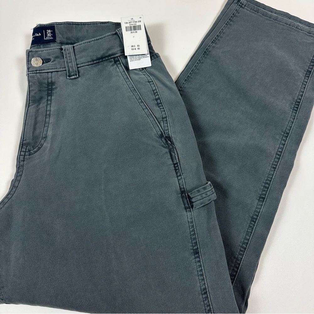 Abercrombie & Fitch Stretch 90s Straight Cargo Jeans